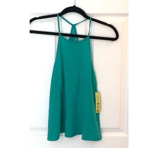 NWT - Teal Macrame Halter Tank Top